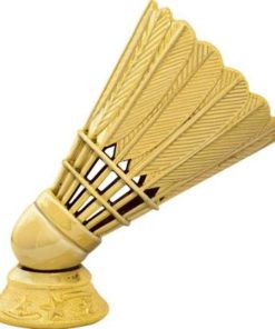 Alternative view of 11" Custom Shuttlecock Badminton Trophies - Badminton Birdie Award Trophy