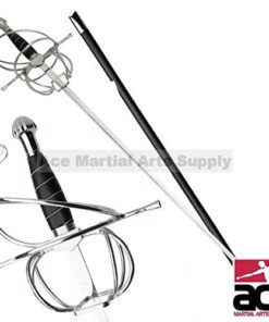 Alternative view of Ace Martial Arts Supply Renaissance Rapier Fencing Sword with Swept Hilt Guard