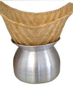 Thai Lao Sticky Rice Steamer Pot and Basket Cook Kitchen Cookware Tool by Thai Kitchenware