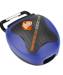 Shock Doctor Mouth Guard Case, Keep Your Mouthguard Clean & Secure, Reduce Exposure to Bacteria Blue