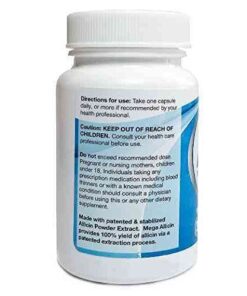 Mega Allicin 100% Allicin from Garlic 180mg, 90 count vCaps, Odorless, Non-GMO, and Gluten-Free (90 Count) 12 510RQMsBHzL