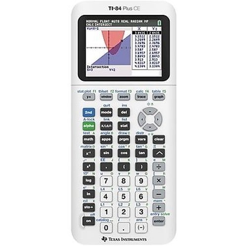 Texas Instruments TI-84 Plus CE Graphing Calculator, White Standard Packaging - $134.95