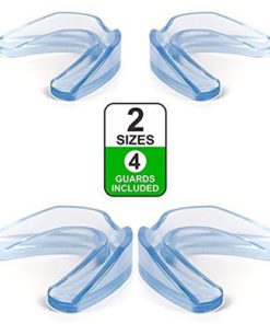 Professional Mouth Guard for Grinding Teeth| Moldable Night Guards for Teeth Grinding| Night Guard Eliminates Bruxism & Teeth Clenching| 2-Size, 4 Pieces Mouth Guard| Anti- Bacterial Dental Guard. 11 511rWP8tJmL
