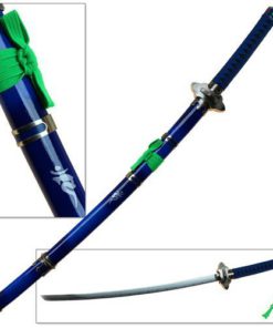 Sword Blue Anime Replica of Exorcist Swords Katana Unsharpened Carbon Steel 4 512BTb2BlvT4L