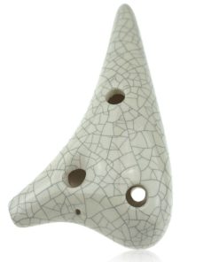 OcarinaWind 12 Hole White Ocarina Exquisite Craft of Ice-crack Alto C Version Music Instrument Gift Idea 9 512RYJR2XML