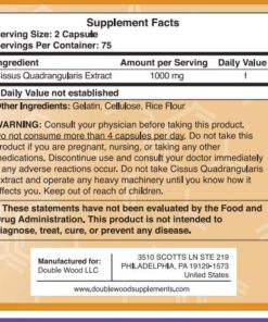 Cissus Quadrangularis Super Extract, 150 Capsules, Made in The USA, Dietary Supplement for Joint and Tendon Pain, 1000mg Serving Size 11 5149Tx2aUVL