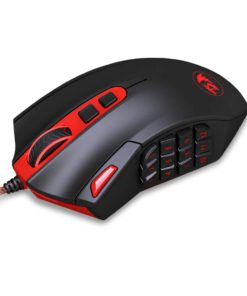 Alternative view of Redragon M901 Gaming Mouse Wired, [Programmable] MMO RGB LED Mice, 24000 DPI, Optical High Precision Sensor, Weight Tuning Set, 18 Buttons for Windows PC Games - Black