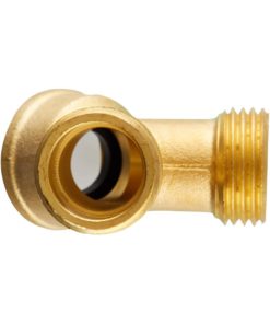 Litorange (2 Pack) Solid Brass Lead Free Body Backyard 2 Way Y Valve Garden Hose Connector MHT 3/4" Inch Thread Splitter Adapter + 4 Silicone Hose Washers 2 Pack 10 516yCEnXr3L