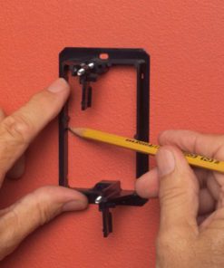 Alternative view of Arlington LV1-1CS Single Gang Low Voltage Mounting Bracket Device Low Voltage Bracket 1 Pack