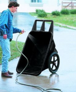 Alternative view of Rubbermaid Commercial Products FG564200BLA Plastic Yard Cart, 7.5 cu. feet 300 lbs/7.5 Cu. Ft./Big Wheels