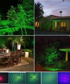 Remote Controllable 12 Patterns in 1 Firefly Green and Red Outdoor Garden Light by Ledmall - $30.95