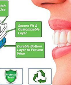 Professional Mouth Guard for Grinding Teeth| Moldable Night Guards for Teeth Grinding| Night Guard Eliminates Bruxism & Teeth Clenching| 2-Size, 4 Pieces Mouth Guard| Anti- Bacterial Dental Guard. 10 51E5 y4J6KL