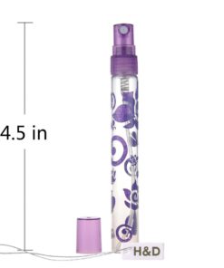 Alternative view of H&D 6pcs Glass Tube Empty Perfume Bottle Perfect for Travelling or Gifts (Multicolor) Multicolor