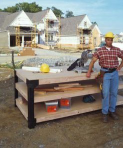 2x4basics 90164 Custom Work Bench and Shelving Storage System, Black 15 51EsD0w4GOL