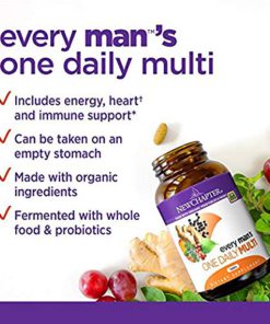 New Chapter Every Man's One Daily, Men's Multivitamin Fermented with Probiotics - 72 Tablets Bundle with a Lumintrail Pill Case 11 51M3Y2B6abZL