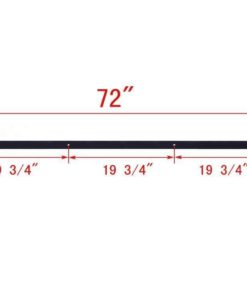 TMS TSQ04-DARK(2SET)+Conn-Dark Country Style Barn Wood Steel Double Sliding Door Hardware Closet Set, 12', Black 12 FT (Double Door) 17 51OEz5JRC6L