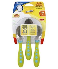 Alternative view of Gerber Graduates Kiddy Spoons, Neutral Colors, 3pk