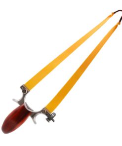 Alternative view of Huntingdoor Slingshots for Hunting Adults Metal Slingshot Professional Steel and Wood Slingshot with 5 Removable Sights and 2X Rubber Bands, Classic High Velocity Powerful Outdoor Catapult Slingshot