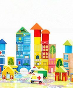 Alternative view of City Wooden Building Blocks Stacking Set Toys For Kids by Zhisheng You