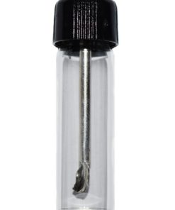 Small Glass Bottle with Snuff Spoon -High End Pocket Sized Glass Vial (Black) - $7.95