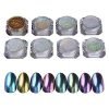 Born Pretty 8 Box Shinning Mirror Nail Glitter Powder Gorgeous Nail Art Chrome Pigment Glitters 8 Colors Bundle 1 33 51Y7pokMJrL