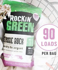 Rockin' Green Natural Laundry Detergent Powder | Classic Rock, Lavender Mint | HE, 90 Loads - 45oz Perfect for Cloth Diapers Lavender Mint Revival Standard Packaging 8 51YFoD0NbzL