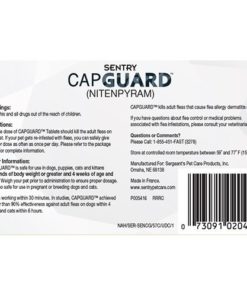 SENTRY Capguard (nitenpyram) Oral Flea Control Medication, 25 lbs and Over, 6 count 1 5 51b8QcPwNQL
