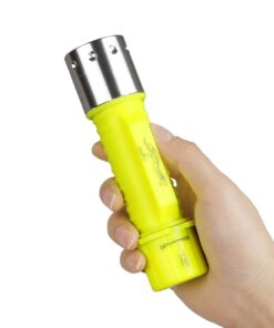 HeCloud 2 Pack LED XM-T6 Professional Diving Flashlight with Battery Charger, Bright LED Submarine Light Scuba Safety Lights Waterproof Underwater Torch for Outdoor Under Water Sports (Yellow) 17 51br6863TmL