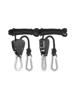 Rope Clip Hanger, Sopito 4 Pairs 1/8 inch Adjustable Heavy Duty Rope Hanger - Reinforced Metal Internal Gears Ratchets, Loose-Proof Design, 8-ft Long & 150lbs Weight Capacity 9 51dnH8CMC5L