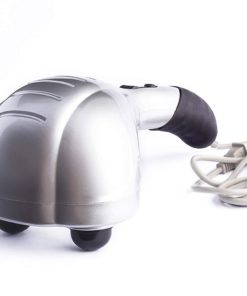 Healthstar Double Head Electric Full Body Massager for Head, Neck, Shoulder, Back, Leg and Foot -Handheld Percussion Massage, 5 Replaceable Massaging Heads Grey 12 51e89egmb L