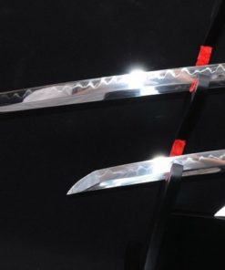 Lyuesword Hand Forged Japanese Clay Tempered Katana Wakizashi Tanto Set 3 Piece Real Cut 11 51mSbr fOcL