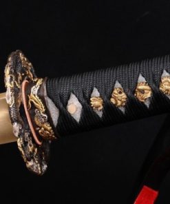 Lyuesword Hand Forged Japanese Clay Tempered Katana Wakizashi Tanto Set 3 Piece Real Cut 16 51tg3TfDmrL