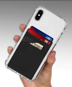 EMERGE - PHONE CARD HOLDER - Universal - Stick on Wallet - Neoprene - Black 9 51zT PETmcL