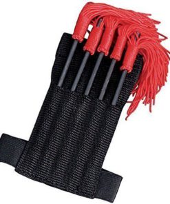 Set of 5 Ninja Throwing Spikes with Wrist Sheath