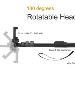 Accmor 50-Inch Extendable Handheld Monopod With Bluetooth Remote Shutter Butt..