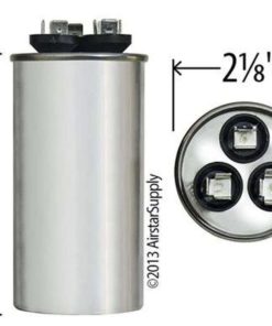 Alternative view of Ge Genteq Capacitor Dual Run Round 35/5 Uf Mfd 370 Volt Vac 97F9834 (Replace ..