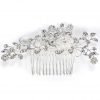 Zxuy Charm Bridal Wedding Silver Crystal Rhinestones Pearls Women Hair Comb C.. 17 57 004b646d cb43 41c7 b85b 6be3efe399d7