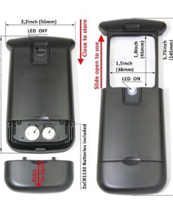 Alternative view of Pocket Magnifying Glass 3X With Bright Led Light; Best Mini Lightweight Clear..