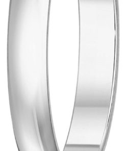 Alternative view of Women's 10K Gold Traditional Plain Wedding Band (3Mm) White-Gold 4
