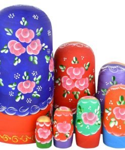 Alternative view of Winterworm Beautiful Set Of 7 Cutie Nesting Dolls Matryoshka Madness Russian ..