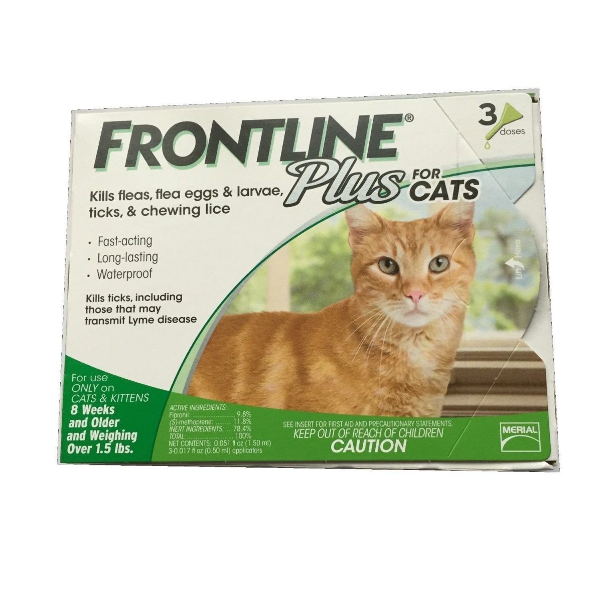 Frontline Plus For Cats 3 Pack Swiftsly