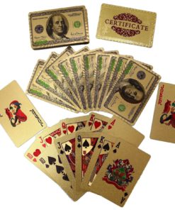 Deck Of 24K Gold Foil Plating Poker Plastic Playing Cards With Mahogany Wood .. 9 57 038151dc 93ce 4227 8ebf d1729a3b6d6e