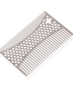Sharpswiss Credit Card Pocket Men Hair And Beard Comb Short - Stainless Steel 4 57 03881530 5f85 4d77 a07a c117d89964bd