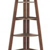 Poundex Corner Shelf Walnut