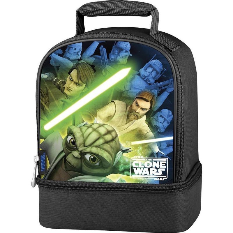 Thermos Star Wars The Clone Wars Insulated Lunch Bag (Yoda) - Swiftsly