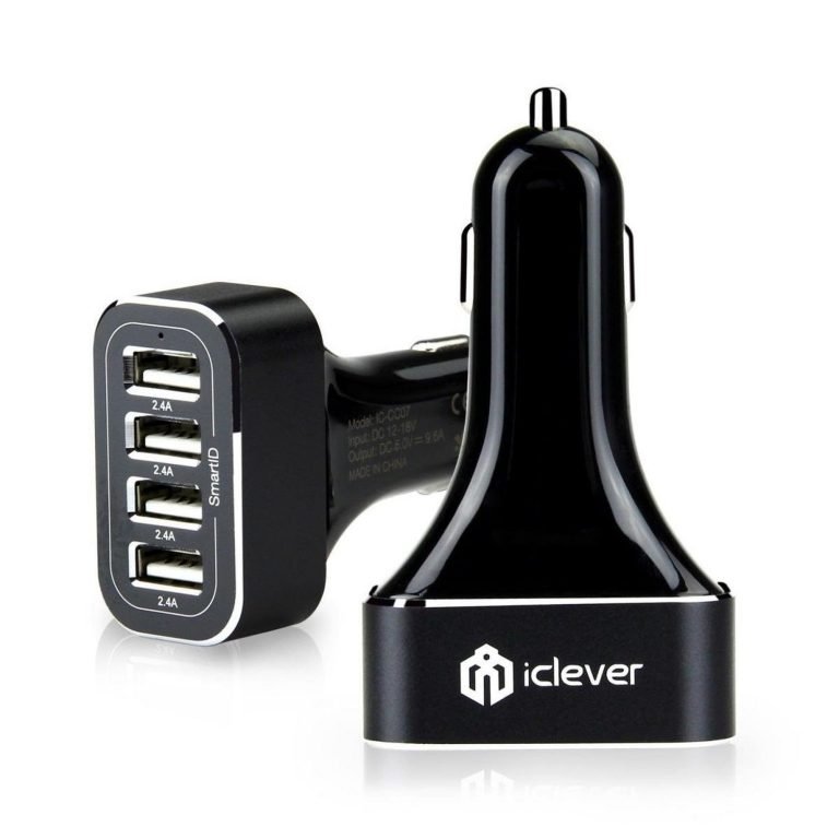 Iclever Boostdrive 48W 9.6A 4-Port Usb Port Car Charger Multi-Port Power Adap..