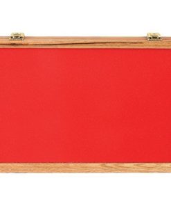 Oak And Glass Felt Lined Locking Knife Display Case