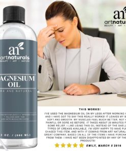 Art Naturals Magnesium Oil 12 Oz - Best Natural Deodorant - Reduces Migraines.. 12 57 05c7de08 1440 4d2f a086 dc505b2bb2a7