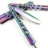 Icetek Sports 5" Multicolored Practice Balisong Butterfly Knife Trainer