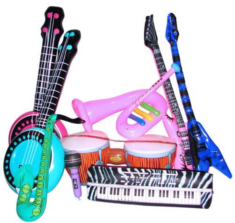 Catalog 5 Rock Band Inflate Instrument Set (2 Dz)